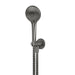 Meir Round Three Function Hand Shower on Fixed Bracket - Shadow Gunmetal-blue-leaf-bathware