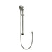 Meir Round Three Function Hand Shower on Rail Column - Shadow Gunmetal-blue-leaf-bathware