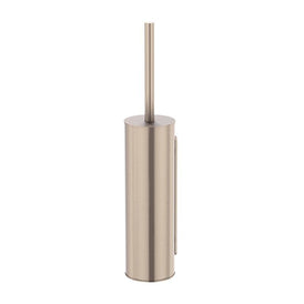 Meir Round Toilet Brush & Holder - Champagne-blue-leaf-bathware