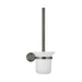 Meir Round Toilet Brush & Holder - Shadow Gunmetal-blue-leaf-bathware