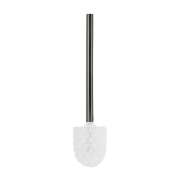 Meir Round Toilet Brush & Holder - Shadow Gunmetal-blue-leaf-bathware