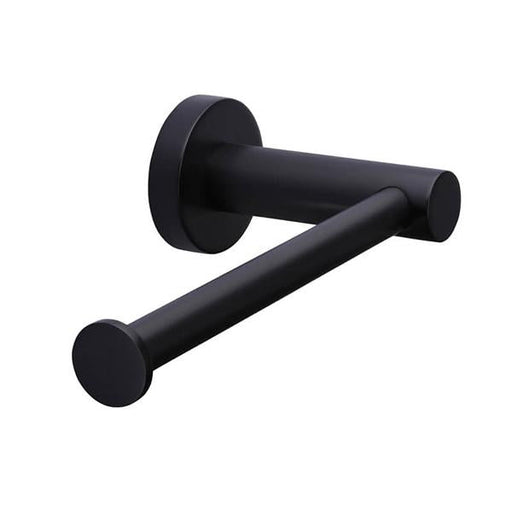 Meir Round Toilet Roll Holder - Matte Black-MR02-R-blue-leaf-bathware