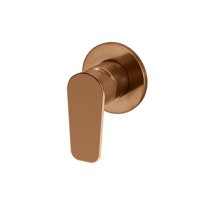 Meir Round Wall Mixer Paddle Handle Trim Kit (In-Wall Body Not Included) - Lustre Bronze-MW03PD-FIN-PVDBZ-blue-leaf-bathware