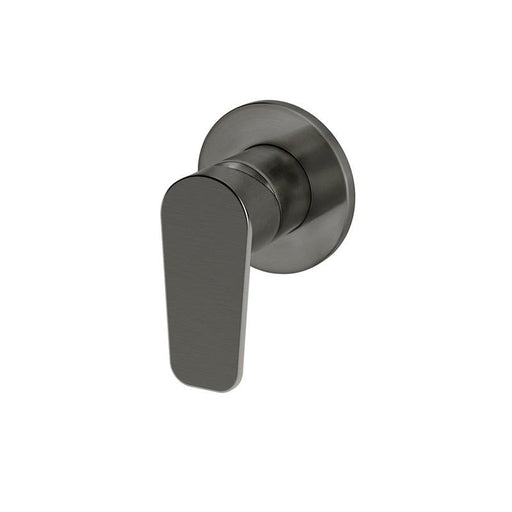 Meir Round Wall Mixer Paddle Handle Trim Kit (In-wall Body Not Included) - Shadow Gunmetal-blue-leaf-bathware