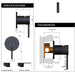 Meir Round Wall Mixer Pinless Handle Trim Kit (In-Wall Body Not Included) - Tiger Bronze-blue-leaf-bathware
