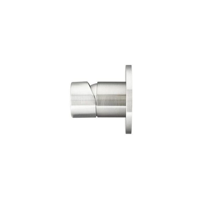 Meir Round Wall Mixer Pinless Handle Trim Kit (In-wall Body Not Included) - PVD Brushed Nickel-blue-leaf-bathware