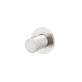 Meir Round Wall Mixer Pinless Handle Trim Kit (In-wall Body Not Included) - PVD Brushed Nickel-blue-leaf-bathware