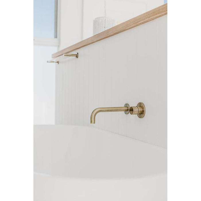 Meir Round Wall Mixer Pinless Handle Trim Kit (In-wall Body Not Included) - PVD Tiger Bronze-blue-leaf-bathware