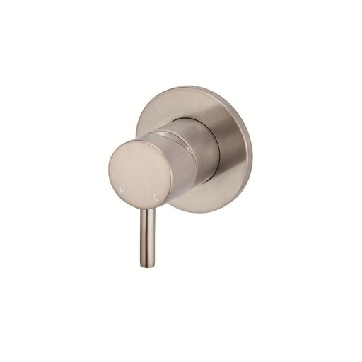 Meir Round Wall Mixer Short Pinâ€“lever Trim Kit (In-wall Body Not Included) - Champagne-blue-leaf-bathware