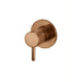 Meir Round Wall Mixer Short Pinâ€“lever Trim Kit (In-wall Body Not Included) - Lustre Bronze-blue-leaf-bathware