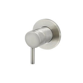 Meir Round Wall Mixer Short Pinâ€“lever Trim Kit (In-wall Body Not Included) - PVD Brushed Nickel-blue-leaf-bathware