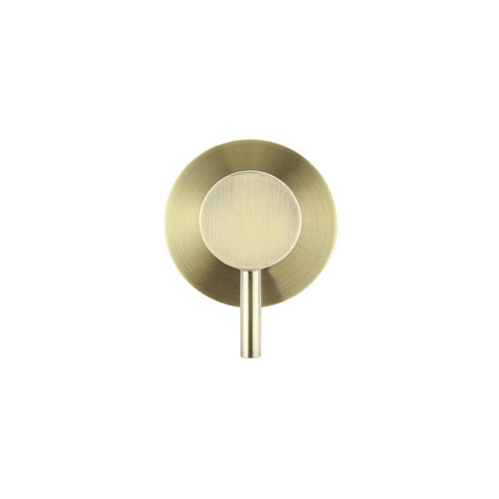 Meir Round Wall Mixer Short Pinâ€“lever Trim Kit (In-wall Body Not Included) - PVD Tiger Bronze-blue-leaf-bathware