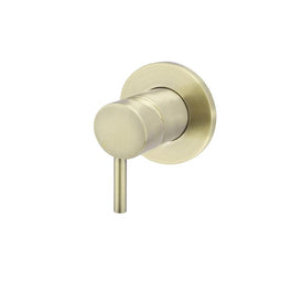 Meir Round Wall Mixer Short Pinâ€“lever Trim Kit (In-wall Body Not Included) - PVD Tiger Bronze-blue-leaf-bathware
