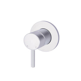 Meir Round Wall Mixer Short Pinâ€“lever Trim Kit (In-wall Body Not Included) - Polished Chrome-blue-leaf-bathware