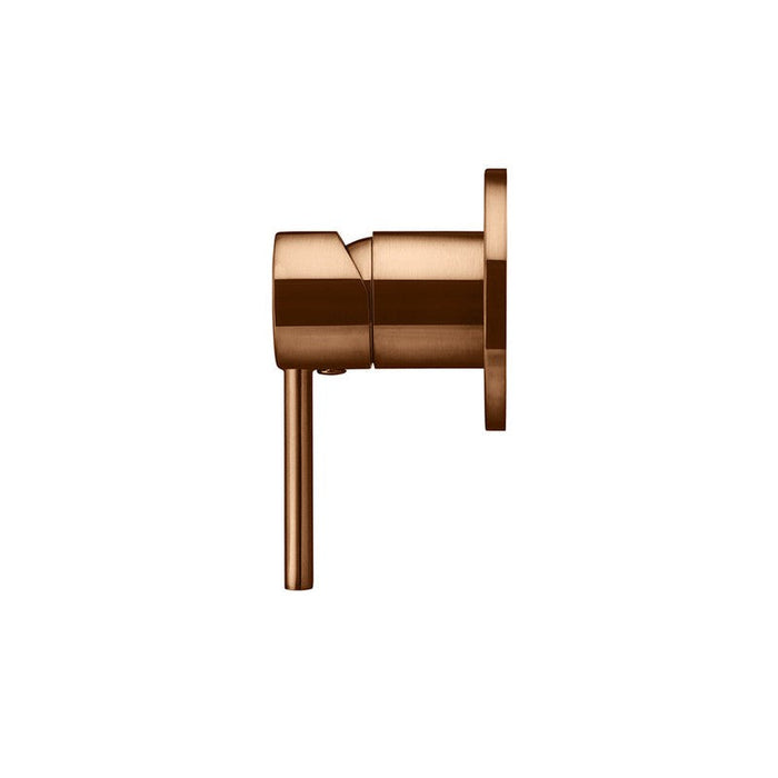 Meir Round Wall Mixer Trim Kit (In-Wall Body Not Included) - Lustre Bronze-MW03-FIN-PVDBZ-blue-leaf-bathware