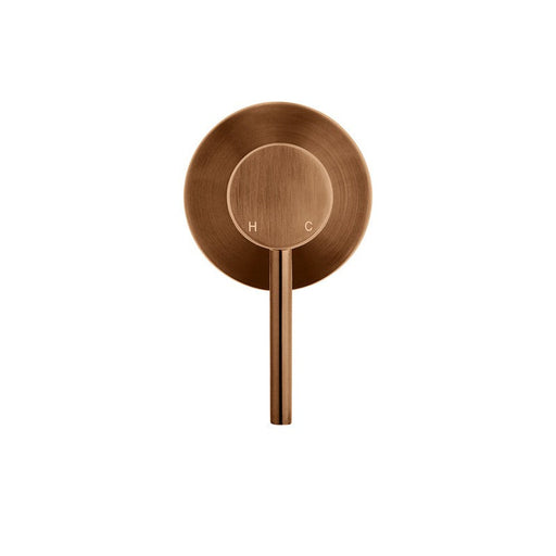 Meir Round Wall Mixer Trim Kit (In-Wall Body Not Included) - Lustre Bronze-MW03-FIN-PVDBZ-blue-leaf-bathware