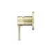 Meir Round Wall Mixer Trim Kit (In-wall Body Not Included) - PVD Tiger Bronze-blue-leaf-bathware