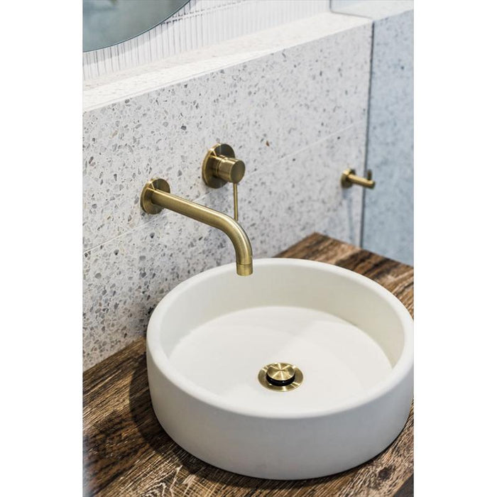 Meir Round Wall Mixer Trim Kit (In-wall Body Not Included) - PVD Tiger Bronze-blue-leaf-bathware