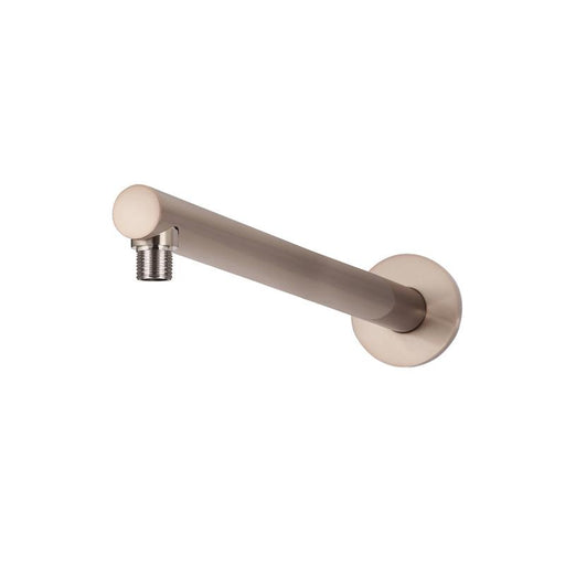 Meir Round Wall Shower Arm 400mm - Champagne-blue-leaf-bathware