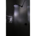 Meir Round Wall Shower Arm 400mm - Matte Black-blue-leaf-bathware