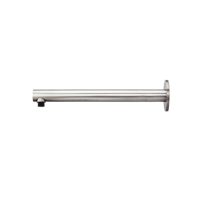 Meir Round Wall Shower Arm 400mm - PVD Brushed Nickel-blue-leaf-bathware