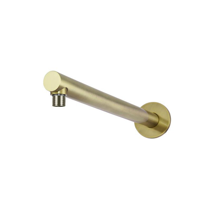 Meir Round Wall Shower Arm 400mm - PVD Tiger Bronze-blue-leaf-bathware