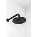 Meir Round Wall Shower Curved Arm 400mm - Matte Black-blue-leaf-bathware