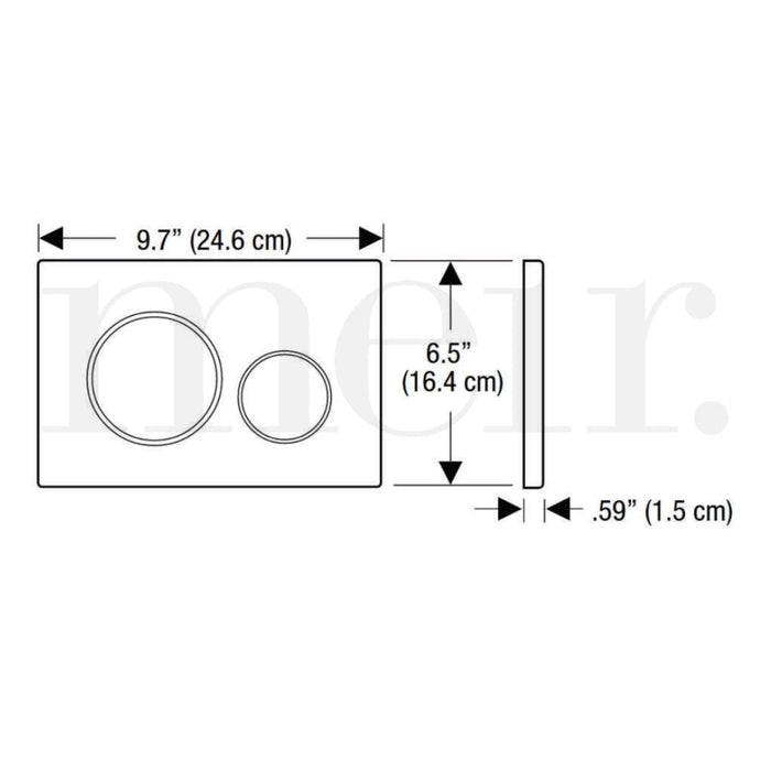 Meir Sigma 21 Dual Flush Plates For Geberit - Lustre Bronze-blue-leaf-bathware
