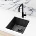 Meir Single Bowl Sink 440 x 380mm - Brushed Gun Metal-MKSP-S380440-GM-blue-leaf-bathware