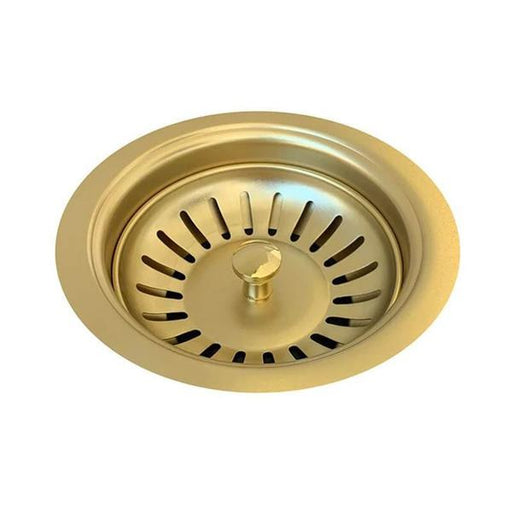 Meir Sink Strainer and Waste Plug Basket with Stopper - Gold-MST04-BB-blue-leaf-bathware