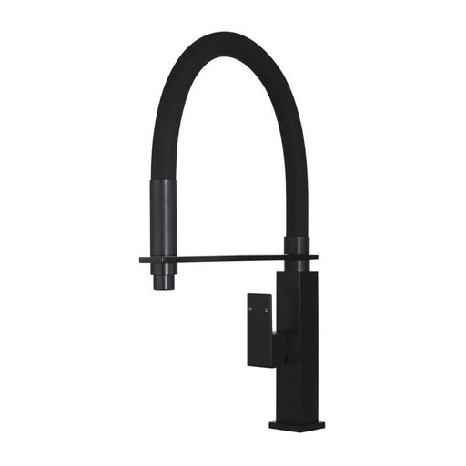 Meir Square Flexible Kitchen Mixer Tap - Matte Black-blue-leaf-bathware