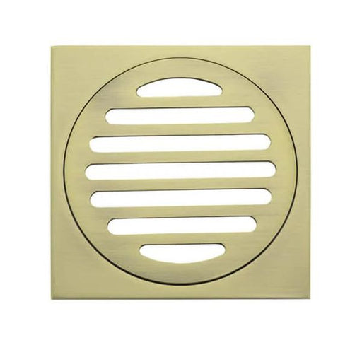 Meir Square Floor Grate Shower Drain 100mm Outlet - Tiger Bronze-MP06-100-PVDBB-blue-leaf-bathware