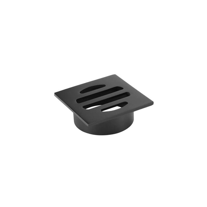 Meir Square Floor Grate Shower Drain 50mm outlet - Matte Black-blue-leaf-bathware