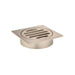 Meir Square Floor Grate Shower Drain 80mm Outlet - Champagne-MP06-80-CH-blue-leaf-bathware