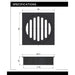 Meir Square Floor Grate Shower Drain 80mm Outlet - Lustre Bronze-blue-leaf-bathware