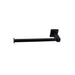 Meir Square Guest Towel Rail - Matte Black-blue-leaf-bathware