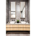 Meir Square Quarter-Turn Wall Top Assemblies - Matte Black-blue-leaf-bathware