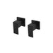 Meir Square Quarter-Turn Wall Top Assemblies - Matte Black-blue-leaf-bathware