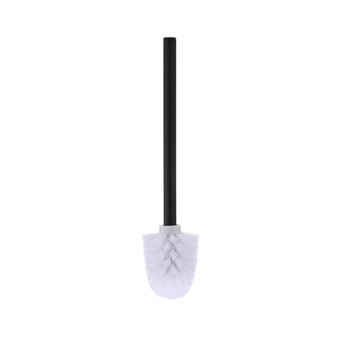 Meir Square Toilet Brush & Holder - Matte Black-blue-leaf-bathware