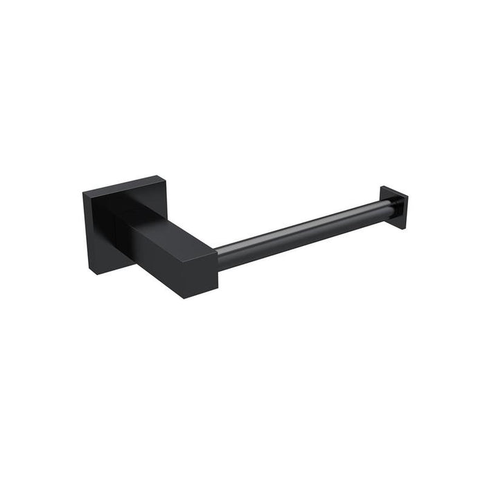 Meir Square Toilet Roll Holder - Matte Black-blue-leaf-bathware