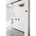 Meir Square Wall Shower w/300mm shower rose w/400mm arm - Matte Black-blue-leaf-bathware