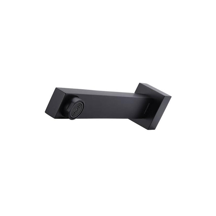 Meir Square Wall Spout - Matte Black-blue-leaf-bathware