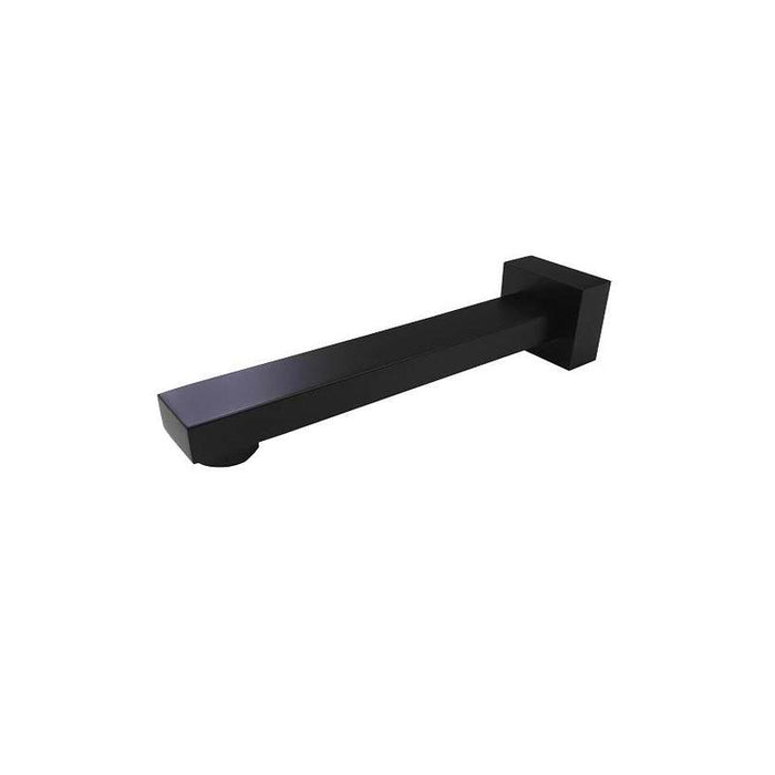 Meir Square Wall Spout - Matte Black-blue-leaf-bathware