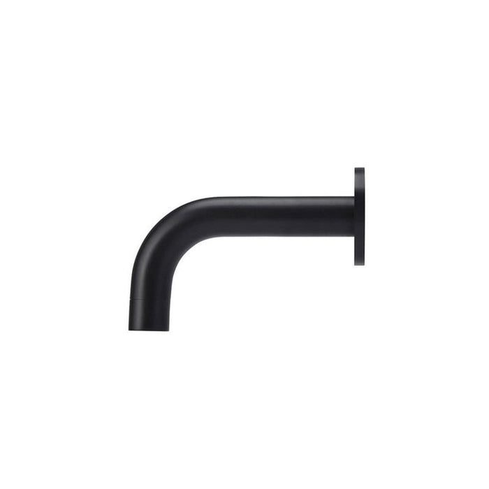 Meir Universal Round Curved Spout 130mm - Matte Black-blue-leaf-bathware
