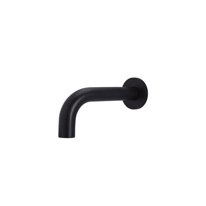 Meir Universal Round Curved Spout 130mm - Matte Black-blue-leaf-bathware