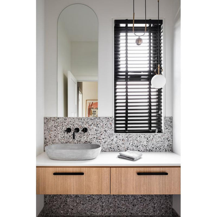 Meir Universal Round Curved Spout 130mm - Matte Black-blue-leaf-bathware