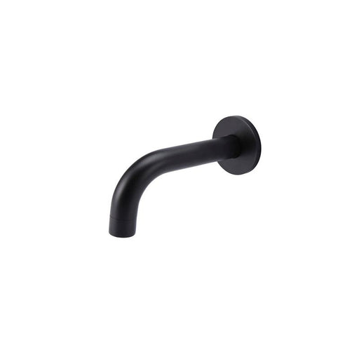 Meir Universal Round Curved Spout 130mm - Matte Black-blue-leaf-bathware