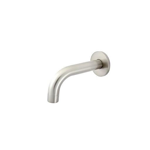 Meir Universal Round Curved Spout 130mm - PVD Brushed Nickel-blue-leaf-bathware