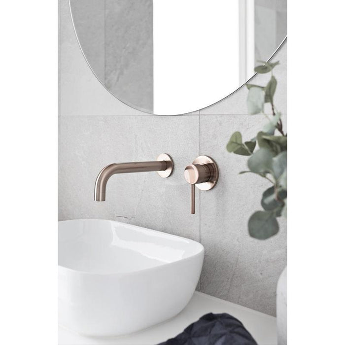 Meir Universal Round Curved Spout - Champagne-blue-leaf-bathware