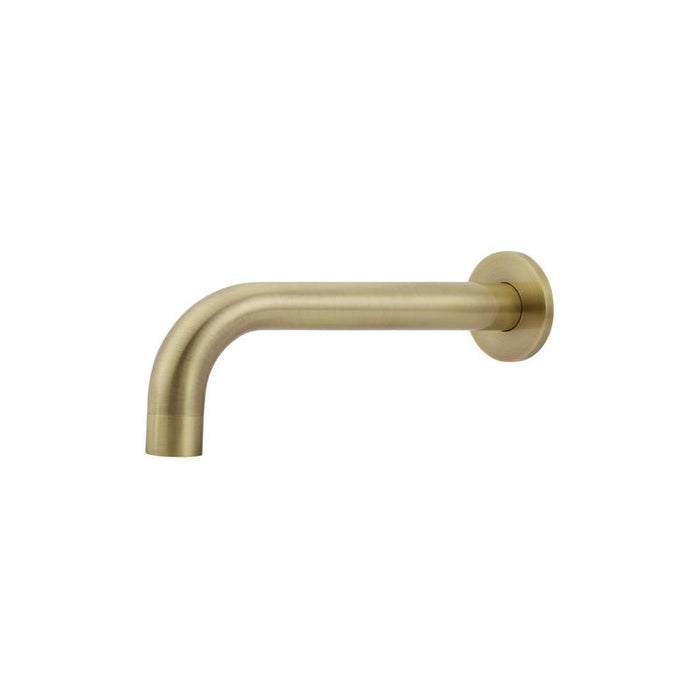 Meir Universal Round Curved Spout - PVD Tiger Bronze-blue-leaf-bathware